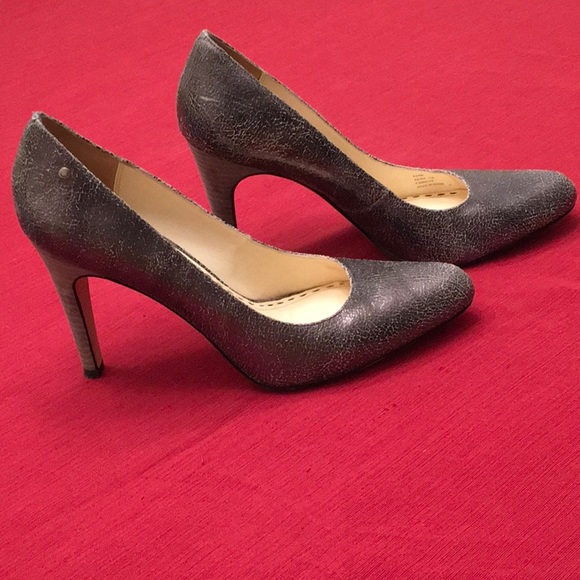 Coach Adina Crackled Pump in Gunmetal - Picture 6 of 8